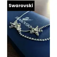 在飛比找蝦皮購物優惠-SWAROVSKI 施華洛世奇 項鍊 銀色 星 附盒 mer