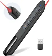 2 in 1 Powerpoint Presentations,RF 2.4GHz Wireless Presenter Clicker Remote