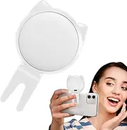 Phone Light with Clip - Cat Ear Phone Light with 3 Modes,Brightness Adjustable Phone Light, Portable Phone Light for Cell Phone, Tablet