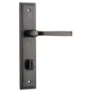 Annecy Lever Stepped Backplate Distressed Nickel