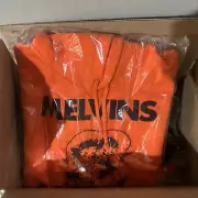 SOLD OUT Supreme x Melvin’s Hoodie Sweatshirt Melvins Orange Size Large Pullover
