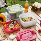 With Salad Container Lunchbox 2 Layer Lunch Container Salad Box Shool Student