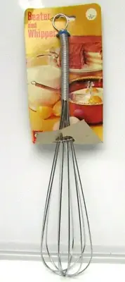Vintage Kitchen King Rare 12" Beater & Whipper NOS Color Silver