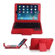 PU+ABS Cover Case with Removable Bluetooth Keyboard for Apple iPad mini - Red