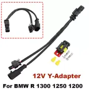 12V Y-Adapter For BMW 12V S1000 XR RR R1200 R1250 1300 GS RT R ST M F800 900