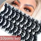 Wispy Flared Fluffy Crisscross False Eyelashes 5D Faux Mink Hair Lash Extension