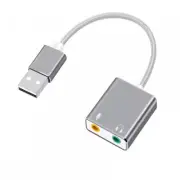 USB 3.0 External Sound Card 7.1 Audio Adapter for Windows 10 Win PC Laptop MacOS
