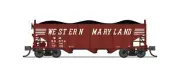 Broadway Limited 7156 N WM Billboard Scheme 3-Bay Hopper Car (Set of 2)