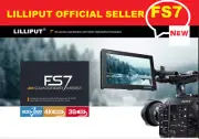 LILLIPUT 7" FS7 1920x1200 Metal 3G-SDI 4K HDMI DSLR Camera Monitor + V mount pla