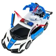 Police Car Toy Rotating 360 Degree, Fun And Handsome Birthday Gift, Electric Car
