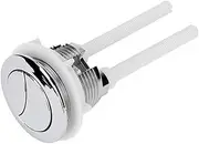 Oulii 114mm Silver Dual Flush Toilet Water Tank Push Buttons Rods