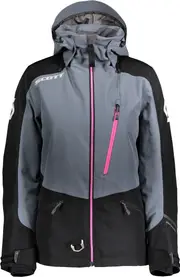 Scott Intake Dryo Ladies Snowmobile Jacket, black-grey-pink, Size L for Women Black Grey Pink