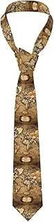 [pvinnk] Old Stained World Map Print Men'S Ties Wedding Tuxedo Sets Essential Tie Accessories 1.4 In X 3.1 In X 4.76 Ft, Black