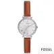 【FOSSIL】香榭之冠晶鑽珠圈手錶-白/28mm(ES4446)