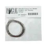 NCE Brown Ultraflex Wire ~ 32AWG ~ 10 Feet ~ 5240251 ~ NEW
