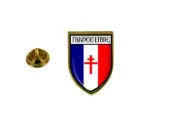 pins pin's flag national badge backpack shield world france free cross
