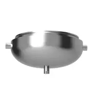 USA Lab Equipment USA Lab 12" Hemi Jacketed Collection Base with 3 - 1/2" FNPT
