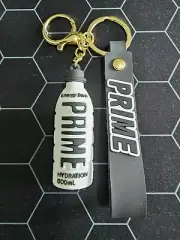 WHITE (META MOON) PRIME HYDRATION ENERGY DRINK KEYCHAIN KEYRING *