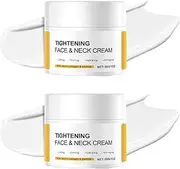Neck Firming Cream with Peptides & Retinol - Tightening Cream for Face & Neck - Lifts Sagging Skin, Smoothing Wrinkles & Fine Lines, Anti-Aging Moisturiser, Improve Skin Elasticity (2pcs)