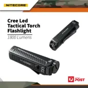 Nitecore P18 1800 Lumens Unibody Tactical Torch Flashlight Red Auxiliary Led