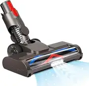 Vacuum Attachments Motorhead Compatible With Attachment For Dyson V7 V8 V10 V11 V15 - With LED light, V-turbo bristle brush cleaning head -180° swivel with no dead spots -For hardwood floors carpets