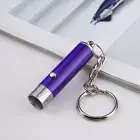 Black Light Keychain Mini Anti-lost Ultraviolet Torch Light Key Ring Solid