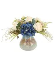 Creative Displays Hydrangea & Ranunculus Arranged in Decorative Vase