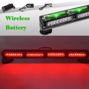 23"LED Wireless Tow Trailer Light Bar 7 Pin Flashing Warning Magnetic Base Truck