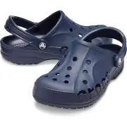 Crocs Unisex Men's and Women's Baya Clogs Navy Blue 10 Women 8 Men