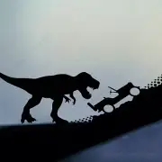Jurassic Mini T-Rex Dinosaur Decal Easter Egg Car Vinyl Sticker Windshield