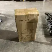 Pet Stroller for Small Medium Dogs Cats with Detachable Carrier – Zipperless Ent