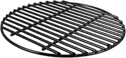 ibasenice Round Barbecue Grill Grate Enamel Mesh BBQ Grilling Mat for Outdoor Cooking Round Grill Pad for Vegetables Meat Fish and More Picnic BBQ Tool
