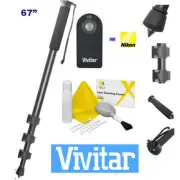 67" CAMERA MONOPOD + IR REMOTE CONTROL FOR NIKON D3200 D3300 D5000 D3100 D5200