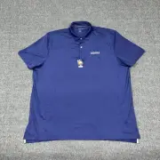 Johnnie-O Prep-Formance Polo Shirt Mens XXXL UPF 50 Purple Golf Zenna Tires NEW
