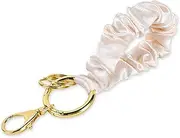 [Junyuerly] Wrist Strap Key Chain Elastic Scrunchie Bracelet Multifunctional Key Ring for Women