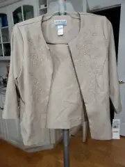 Alfred Dunner Womens Jacket La Dolce Vita Size 10P New With Tags