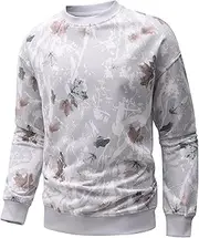 [Flygo] Crewneck Camo Sweatshirt Pullover Oversized