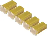 X AUTOHAUX 60A Micro Cartridge Fuses/Engine Inner FMM M-Case Type Fuses for Car Truck/Durable Plastic Metal / 5 Pcs Yellow