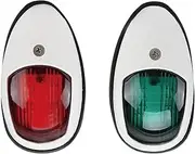 Roczential Boat Navigation Lights LED Boat Bow Light Red & Green Sidelights 12V IP65 Waterproof Marine Boat Accessories for Pontoon, Power Boat, Yachts, Skiffs, RVs, and Boats