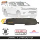 CHARCOAL DASH MAT for TOYOTA Hilux SR5 SR Workmate GUN126R 6/2015-2025 DM1412