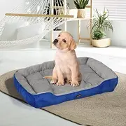 PaWz Pet Bed Dog Beds Bedding Mattress Mat Cushion Soft Pad Pads Mats M Navy, Dog Bed with Non-Slip Bottom and PP Cotton,Medium Pet Sofa Bed Machine Washable, Pet Bed with Warm Mattress Cushion