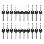 20pcs Micro PCB Drill Bits 1.35mm Tungsten Steel for CNC Engraving