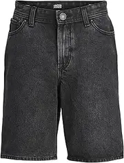 [JACK & JONES] JACK&JONES JUNIOR Boys' Denim Shorts, Black Denim