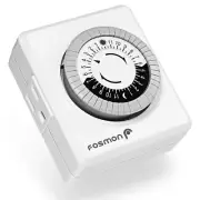 Outlet Timer, 24-Hour Dual Timers Outlets for Electrical Outlets, Plug in Light