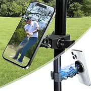 Golf Cart Magnetic Phone Mount & Holder Compatible with MagSafe, Strong Magnet for Phone Mounting, Compatible with EZGO/Club Car/Yamaha, with 2 Metal Ring