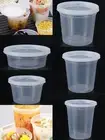 (8,12,16,24,32 oz) Heavy Duty Deli/Soup takeout Containers w/ Lids: 24 Set