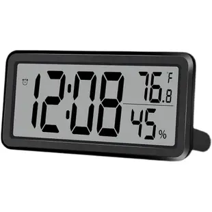 簡約塑料數字LCD鬧鐘 溫溼度液晶桌面鬧鐘 (8.3折)