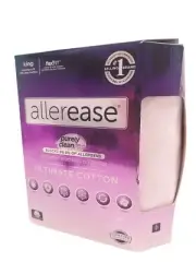 AllerEase Ultimate Cotton Mattress Protector ZIPPERED Size King 77.5in x 79.5in