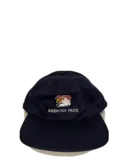 NEW Vintage American Pride USA Eagle Styled Adjustable Hat Navy Blue