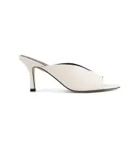 [Siren] Mabel Point Toe Mules in Chalk